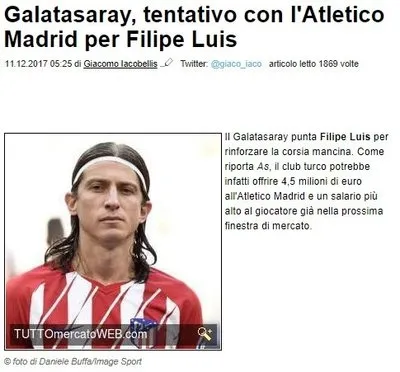 Galatasaray’ın Filipe Luis için teklifi belli oldu