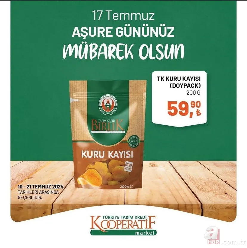 Tarım Kredi Market'te fırsat kataloğu geldi! 70 üründe indirim var: Gül suyu 47.90, buğday 18.50 TL, TK antep fıstığı 187,90 TL 16