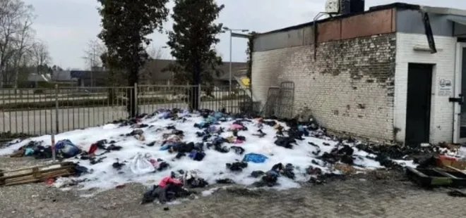 Depremzedeler için toplanan yardımları yaktılar! Avrupa ülkesinde büyük skandal! Bölge polisinden açıklama