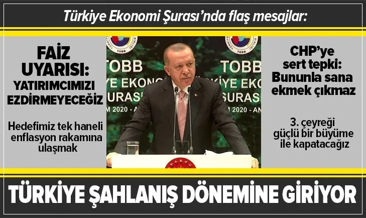 Başkan Erdoğan: Türkiye şahlanış dönemine giriyor