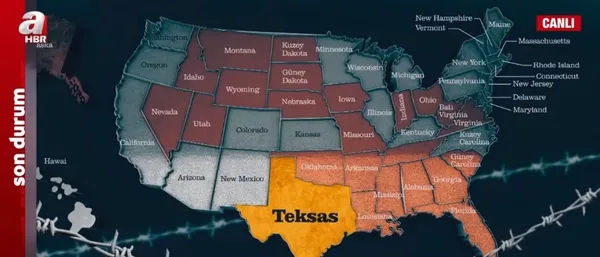 ABD’de tarihi kaos! Texas Amerika’dan ayrılacak mı? 25 eyalet ayaklandı…