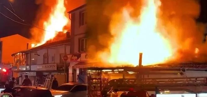 Sakarya’da korkutan yangın! Alevler geceyi aydınlattı | Mahalleli sokağa döküldü