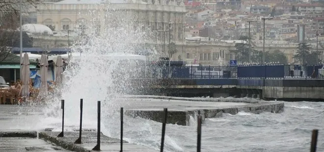 MARMARA DENİZİ'NDE ULAŞIMA LODOS ENGELİ