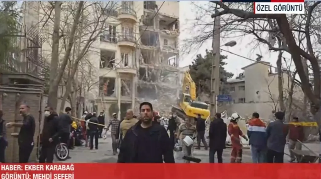 A Haber ABD-İsrail'in vurduğu Tahran'da!