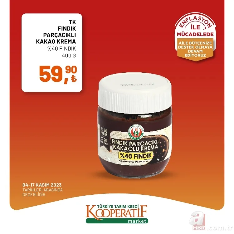 Tarım Kredi Market indirim yarın sona eriyor! 40'lı tuvalet kağıdı 154,90 TL, Çay 89 TL, 100'lü peçete 13,90 TL ve pilavlık bulgur 48,90 TL'den satışa sunuyor 3
