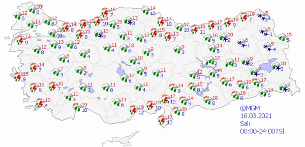 1615836148327.png Meteoroloji'den flaş karla karışık yağmur uyarısı! Hava sıcaklıkları düşüyor! İstanbul Ankara İzmir hava durumu - 7