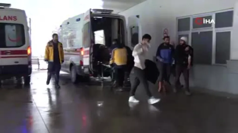 Besi çiftliğinde taşlı sopalı kavga