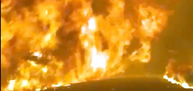 Ölümden döndüler! Yardım götürmek isterken alevlerin arasında kaldılar