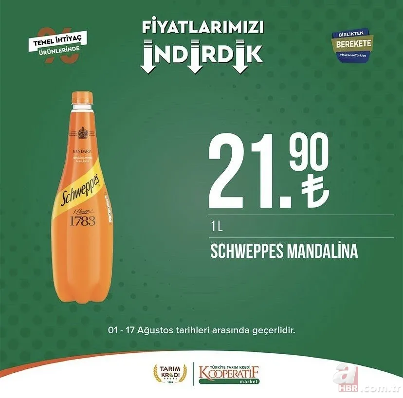 Tarım Kredi fiyatları tek tek düştü! Kooperatif Market kataloğunda yok yok! Zeytin 54.90, Taze Kaşar 159.90, Pirzola 88.90, Peynir çeşitleri 39.90 TL... 25