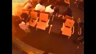 Suudi Arabistan’daki Kral Halid Uluslararası Havalimanı’na füze saldırısında yolcuların panik anları kameraya yansıdı, 1 kişi öldü, 11 kişi yaralandı
