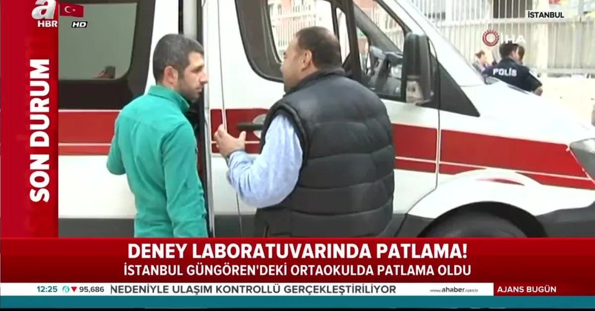 Güngören'de okulda patlama meydana geldi!