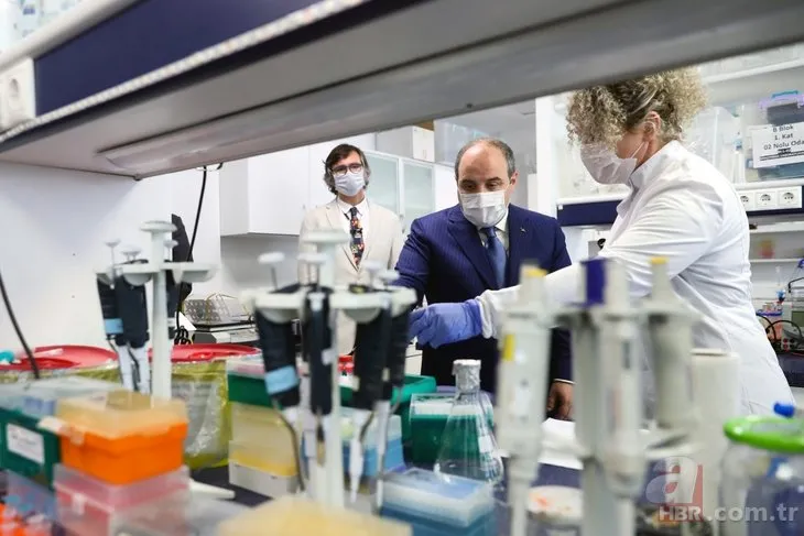 Türkiye’den koronavirüse karşı aşı ve ilaç geliştirme hamlesi! Bakan Mustafa Varank yerinde inceledi