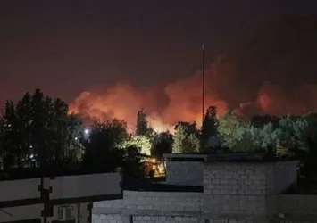 Suriye'de akaryakıt istasyonunda patlama