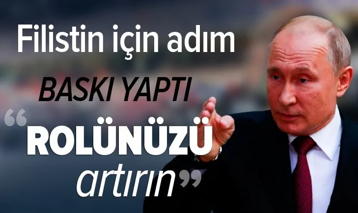 Son dakika: Rusya Devlet Başkanı Vladimir Putin'den Filistin için adım
