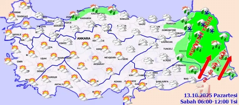 Meteoroloji SON DAKİKA | Ukrayna soğukları lapa lapa kar getirdi! 9 ile sarı kodlu uyarı: Fırtına kuvvetli, sıcaklıklar hızla düşüyor 10