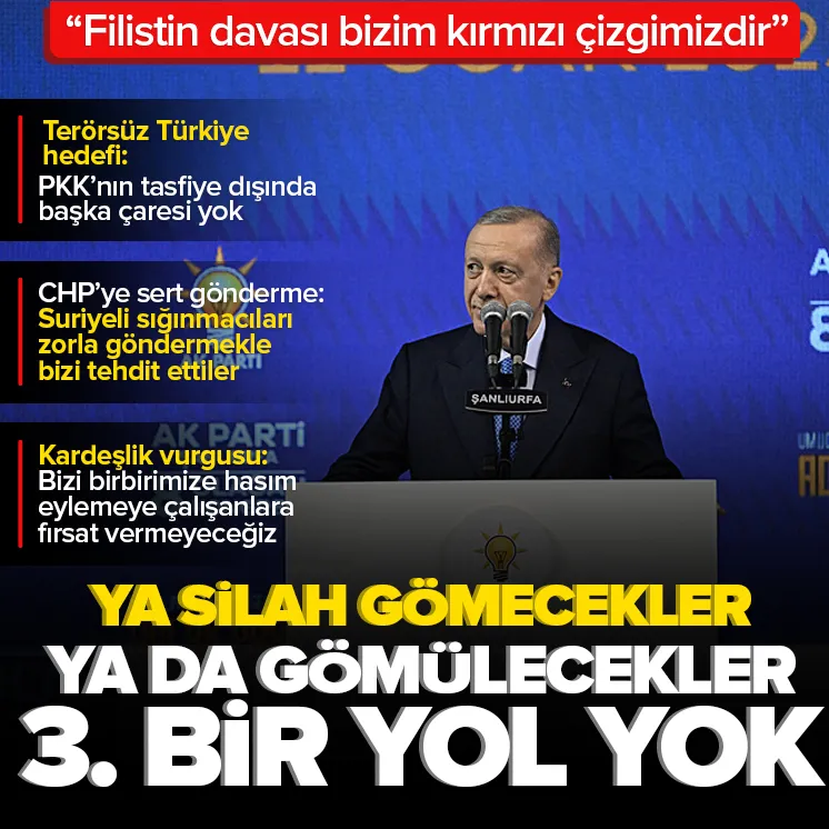 Başkan Erdoğan’dan net terör mesajı!