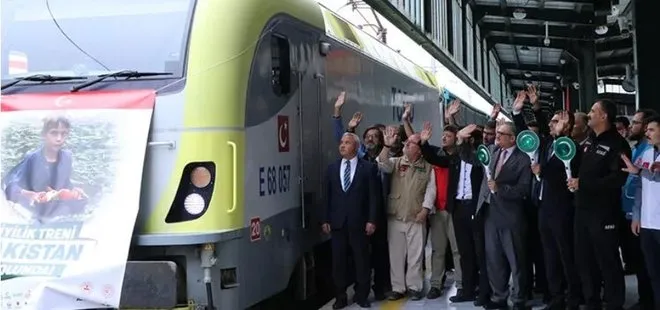 ’İyilik Treni’ Pakistan’a uğurlandı