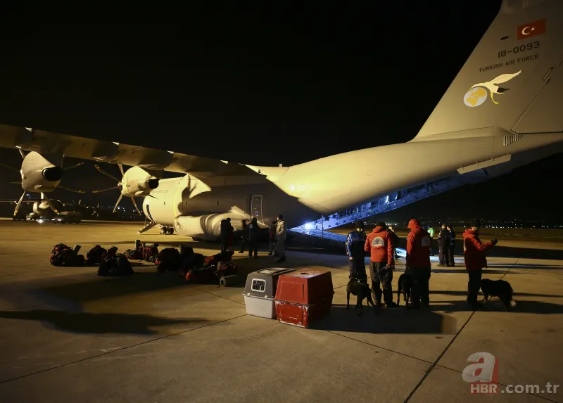 Son dakika: Deprem yardımları askeri kargo uçaklarıyla bölgeye gönderiliyor 9
