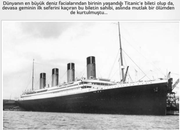 Titanic’in orjinal resimleriyle hikayesi