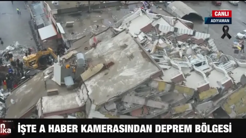 A Haber drone kamerasından DEPREM bölgesi! Facianın boyutunu gözler önüne seren dehşet verici görüntüler