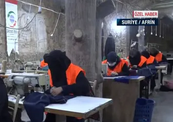Afrin'e tekstil atölyesi kuruldu