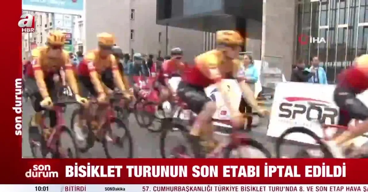 Bisiklet turunun son etapı iptal edildi