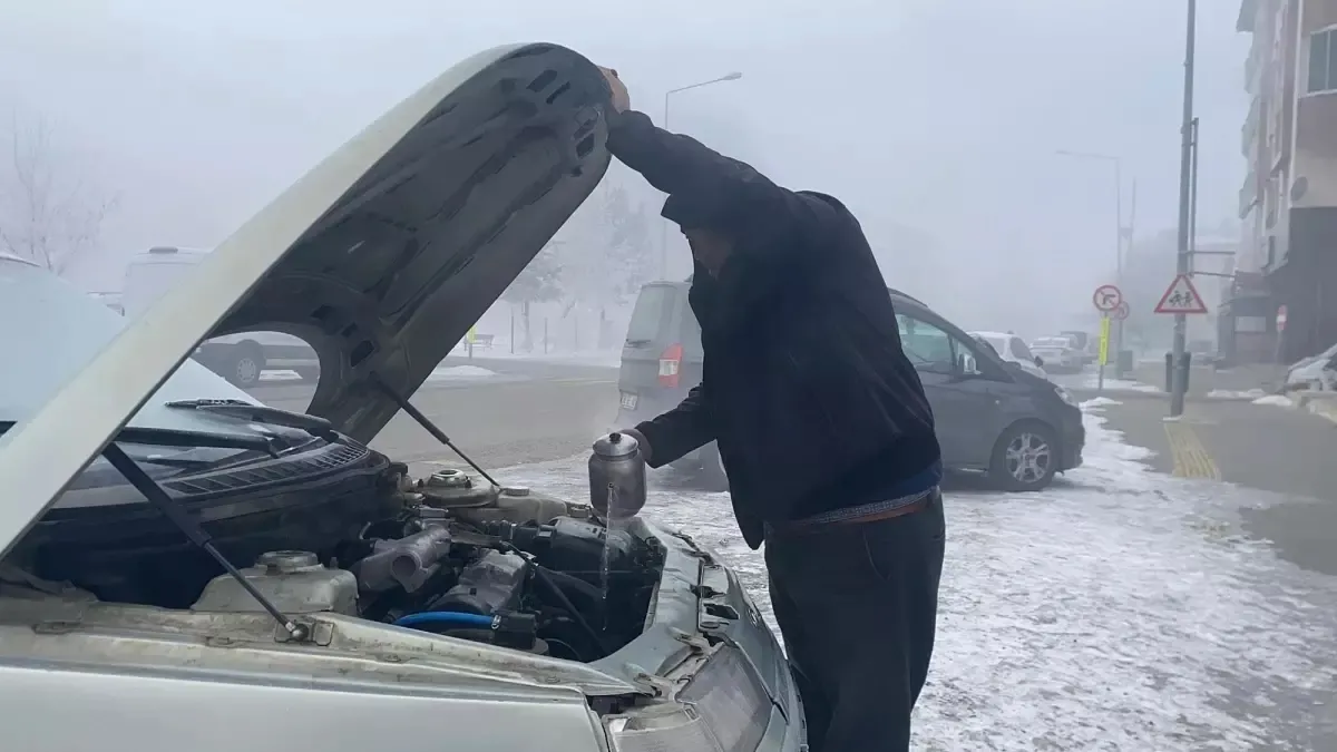 Ardahan soğuktan buz kesti