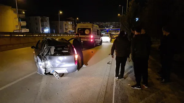 1615672688265.jpg Kaza yaptı annesine sarılıp ağladı: Aydınlatma direğine çarpan genç yaralandı - 1