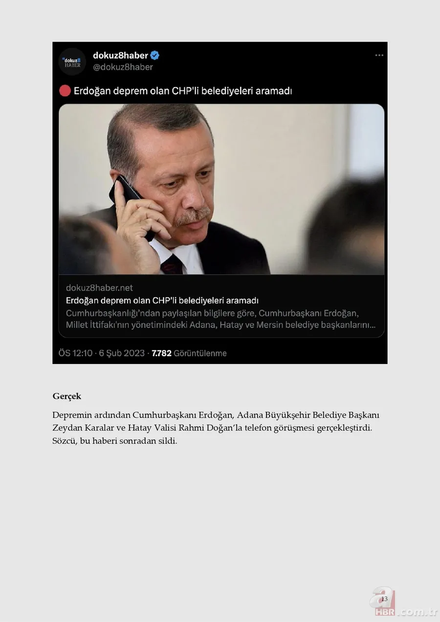 Asrın felaketinde halkın acısına acı kattılar! İşte muhalefet ile kalemşorlarının yalanları ve gerçekler 11