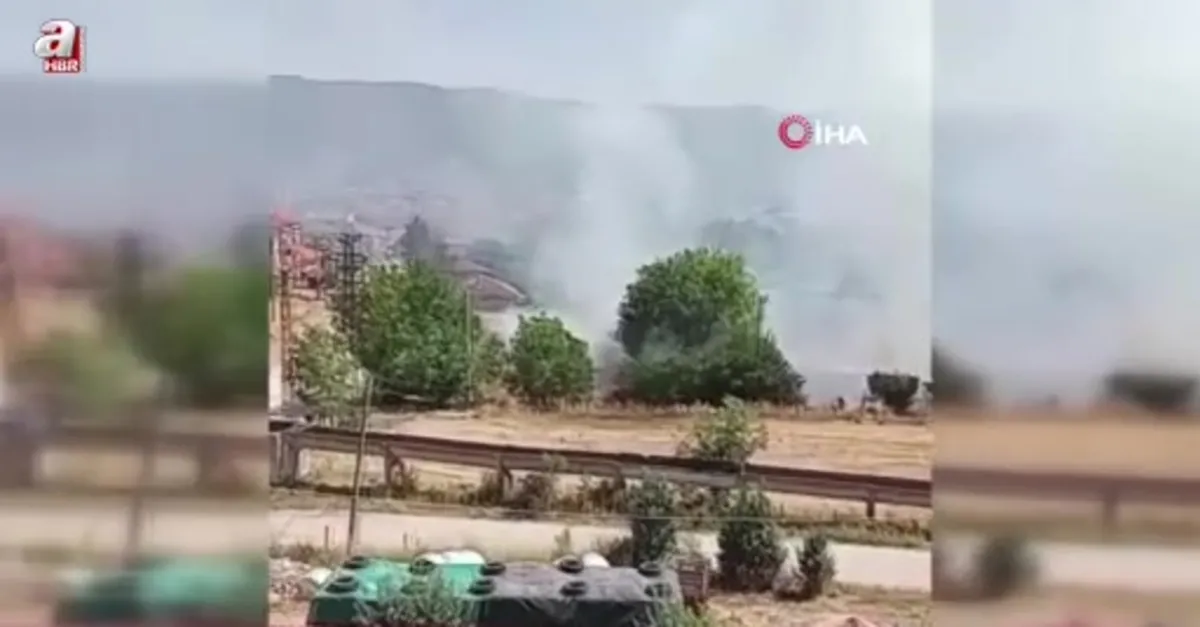 Bolu’da anız yangını