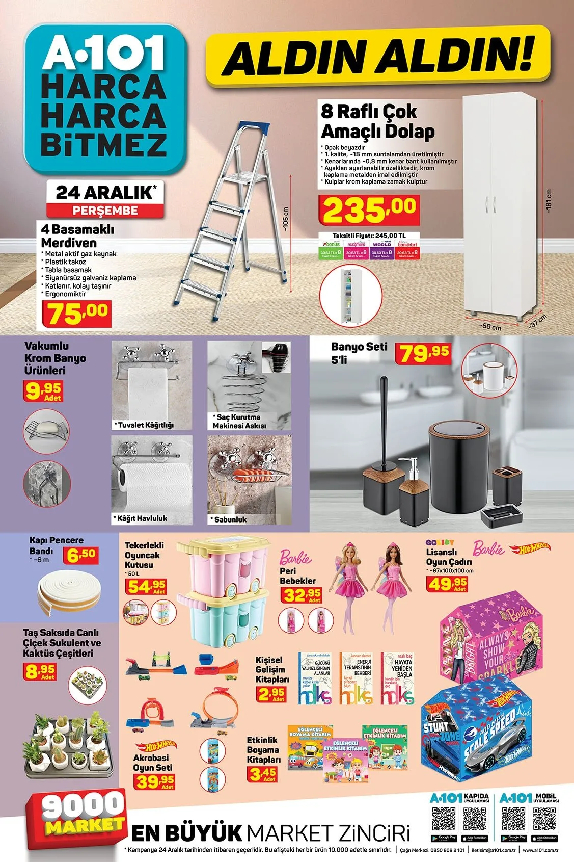 24 Aralik A101 Aktuel Urunler Katalogu A101 24 Aralik Aktuel Urunler Katalogu Acele Edin