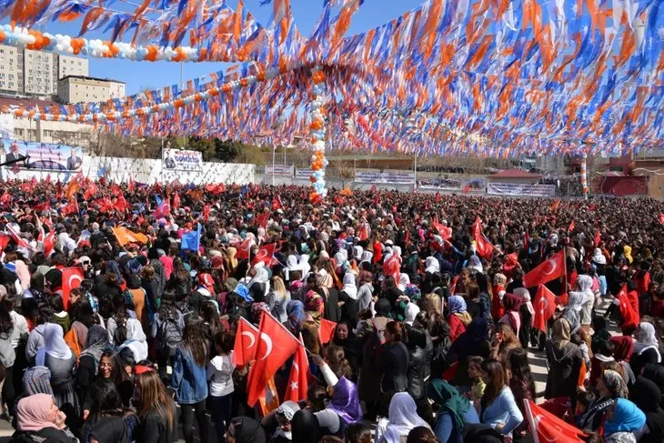 Başkan Erdoğan'a Şırnak'ta sevgi seli