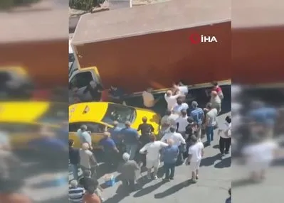 Maltepe’de yol verme kavgası kamerada