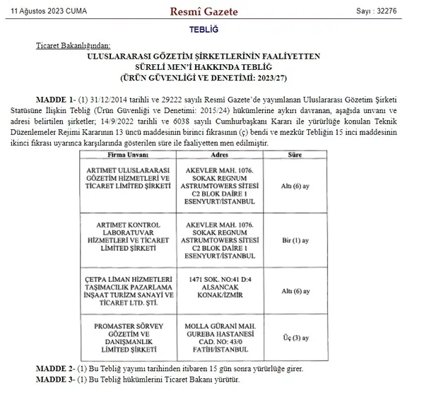 ticaret-bakanligindan-sureli-olarak-men-karari-1691732974108.jpg Ticaret Bakanlığı'ndan "süreli olarak men" kararı! İşte o şirketler... - 3