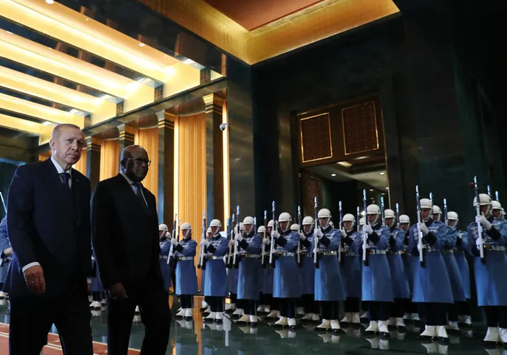 Başkan Erdoğan Burkina Faso Devlet Başkanı Kabore'yi karşıladı