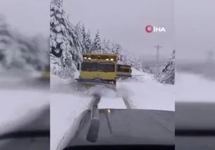 Sinop yüksek kesimlerinde kar yağışı