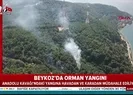 Beykozda korkutan orman yangın