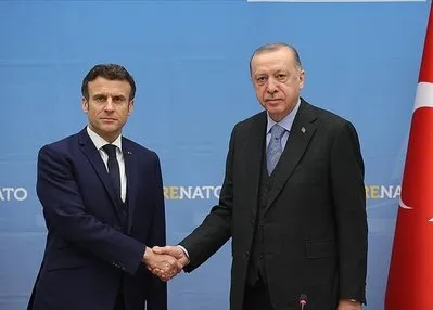 Başkan Erdoğan Macron ile görüştü