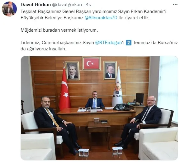 Son dakika: Başkan Erdoğan Bursa'da vatandaşlarla kucaklaşacak - 1