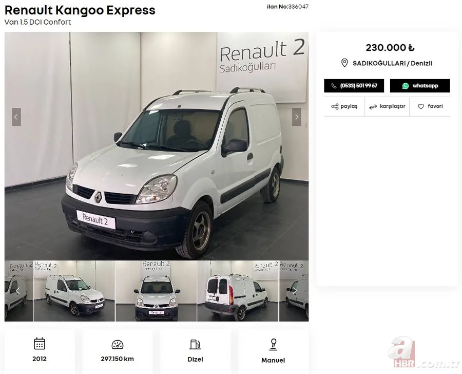 197 bin TL'ye satılık araç var! 2. El araç fiyatlarını yeniledi! İşte Volkswagen, Hyundai, Fiat, Renault, Peugeot, Opel… 5