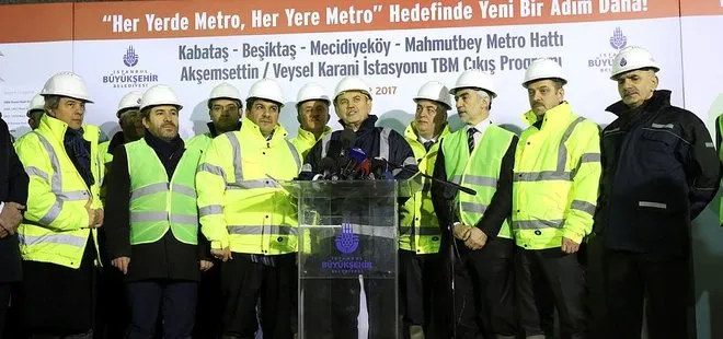 Kabataş-Mecidiyeköy-Mahmutbey Metrosu çalışmaları sürüyor