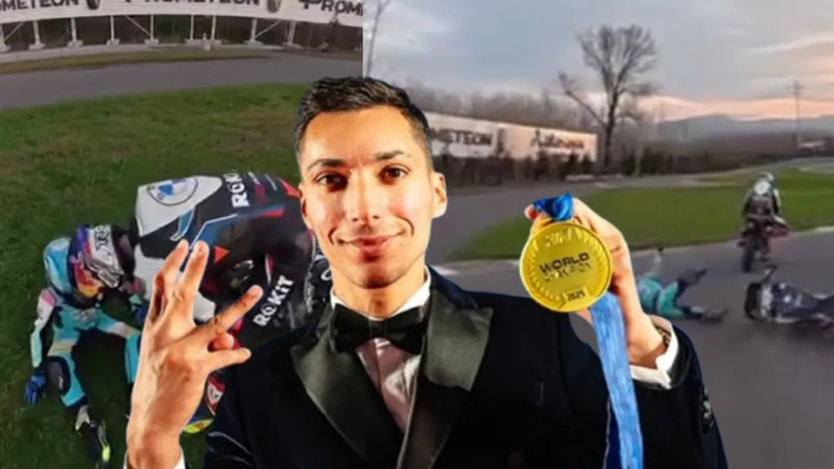 Yürekler ağza geldi: 7 yaşındaki Zayn Sofuoğlu ile Toprak Razgatlıoğlu pistte çarpıştı