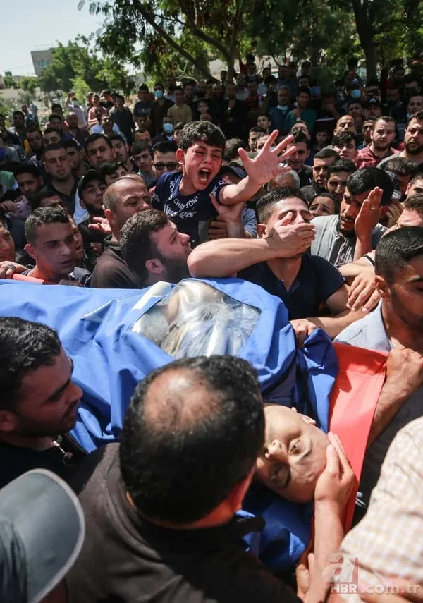 Filistinli çocuğun şehit babasına yürek yakan vedası: Allah yolunu açık etsin