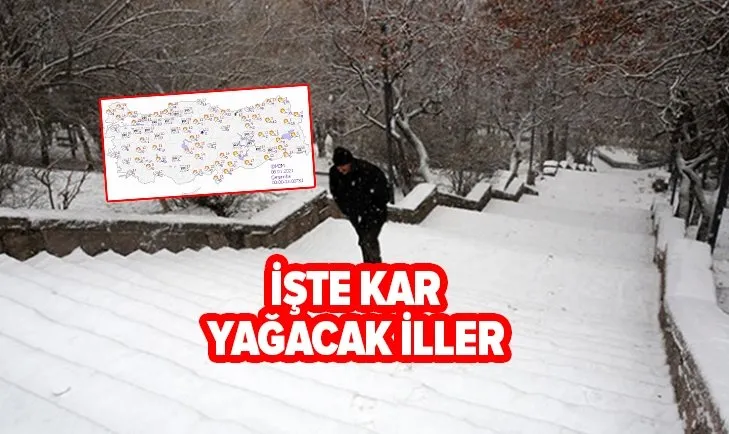 meteoroloji kar yagacak illeri acikladi