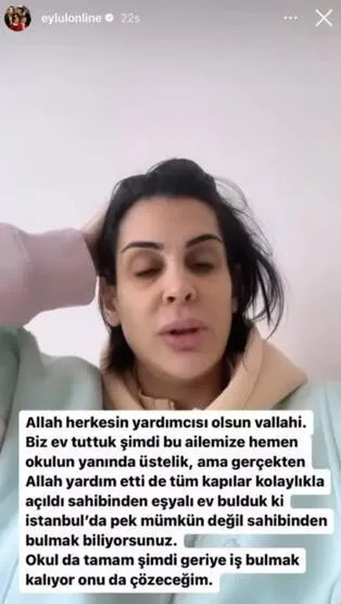 Eylül Öztürk’ten alkışlık hareket! Evini depremzede aileye açtı