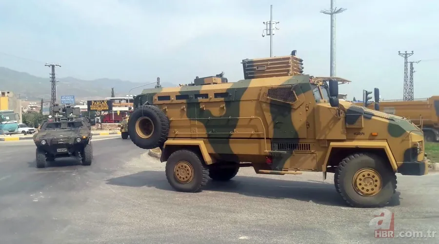 Sınıra askeri araç takviyesi 5