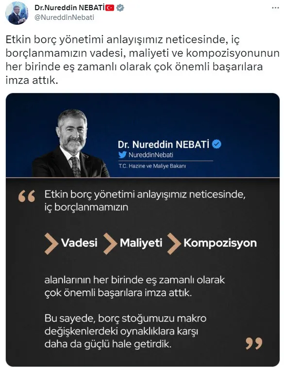 Son dakika: Hazine ve Maliye Bakanı Nureddin Nebati’den ’etkin yönetim’ mesajı! Yüzde 70’e yükseldi