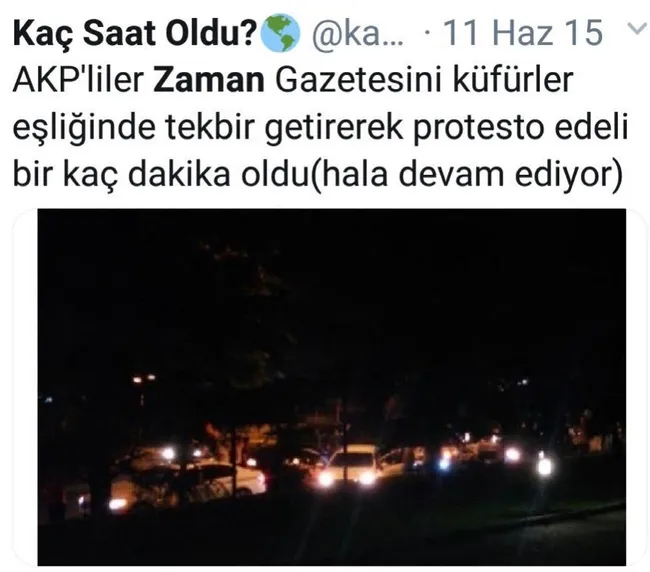 Kaç Saat Oldu hesabının yöneticisi yakalandı