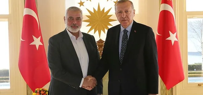 Başkan Erdoğan, Hamas Siyasi Büro Başkanı Heniyye’yi kabul etti
