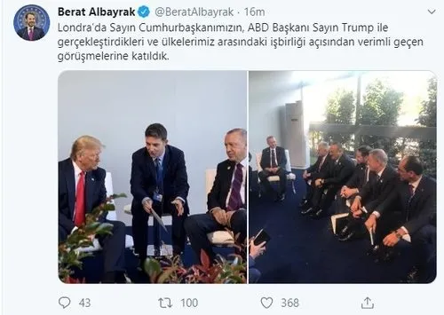 Bakan Berat Albayrak'tan Başkan Erdoğan-Trump paylaşımı - 2